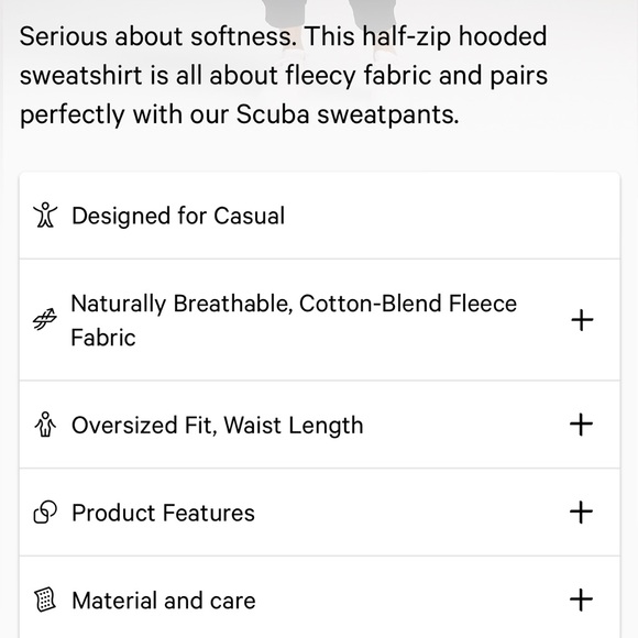 Scuba Oversized Half-Zip Hoodie (M/L) - Picture 4 of 9